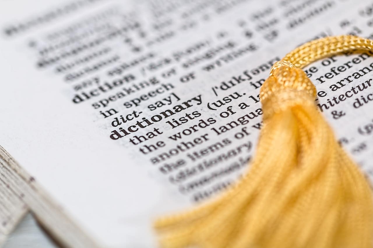 dictionary word